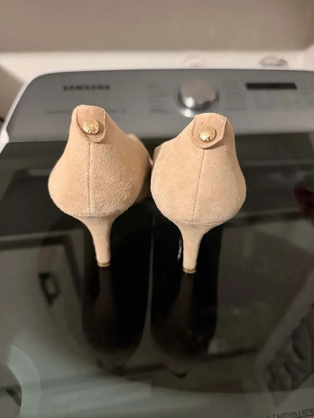 Michael Kors Nude Suede Pointed Toe Pumps